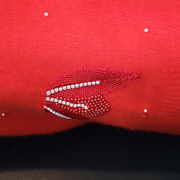 Vintage plaza bis lambswool and angora top in red - Picture 2 of 6